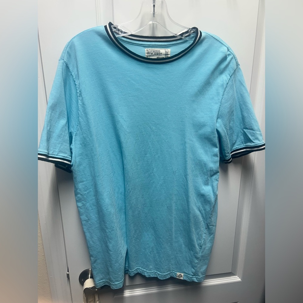 Free Planet Light Blue Short Sleeve Tee